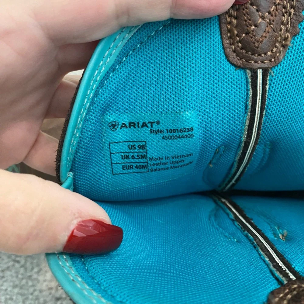 Ariat Fat Baby Heritage Dapper Western Cowboy Boots 10016238 Sz 9 - Picture 8 of 8